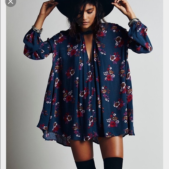 Free People Dresses & Skirts - Free People • Jade Retro Print Floral Swing Tunic